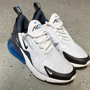 Nike Kids Air Max 270 White and Black Sneakers